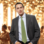 Elegant Moss Green Krawatte