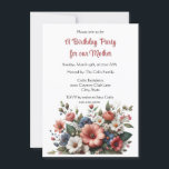 Elegant Mother Happy Birthday Party Einladung<br><div class="desc">"AI-generiertes Kunstwerk mit Designrichtung von Susang6"</div>