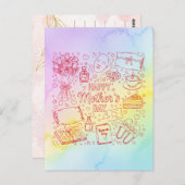 Elegant Mother’s Day Artwork Postkarte (Vorne/Hinten)