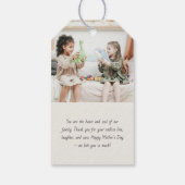 Elegant Mother's Day Foto Collage | MAMAS - Geschenkanhänger (Rückseite)