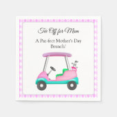 Elegant Mother's Day Golf Brunch Party Serviette (Vorderseite)