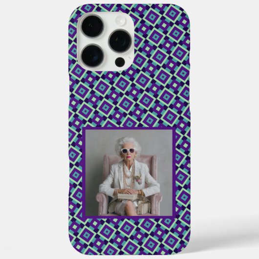 Elegant Mothers Day Ideas Square Pattern  Case-Mate iPhone Hülle (Rückseite)