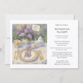 Elegant Mother's Day Tea Party Invitation Einladung (Vorderseite)