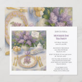 Elegant Mother's Day Tea Party Invitation Einladung (Vorne/Hinten)