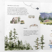 Elegant Mount Rainier Wedding Dreifach Gefaltete Einladung (Innen Erste Seite)