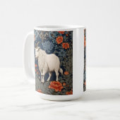 Elegant Mountain Goat William Morris Inspiriert Kaffeetasse (Vorderseite Links)