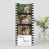 Elegant Movie Wedding Foto Standrahmen Gerettet Save The Date (Stehend Vorderseite)