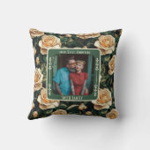 Elegant Mr And Mrs 3Th Anniversary Throw Pillow  Kissen (Rückseite)