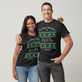 Elegant Mr. and Mrs. Script Couples Weihnachten T-Shirt (Unisex)