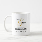 Elegant Mr. and Mrs. - Verheiratete Paare Kaffeetasse (Links)