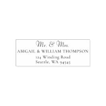 Elegant Mr. Classic Wedding Rücksendeadresse