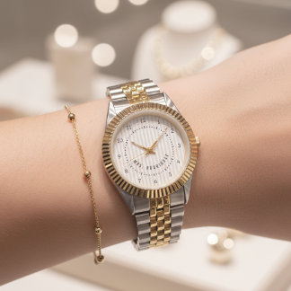 Elegant Mr & Mrs Watch, Custom Gift for Weddings Armbanduhr