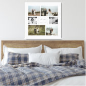 Elegant Mr. & Mrs. Wedding Foto Collage Leinwanddruck (Insitu (Schlafzimmer))