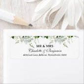 Elegant Mr. & Mrs. Wedding Rücksendeadresse (Insitu)