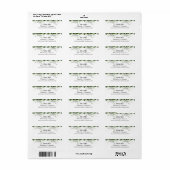 Elegant Mr. & Mrs. Wedding Rücksendeadresse (Vorne)