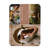 Elegant Mr. und Mrs. Danke, Foto Collage Magnet (Vertikal)