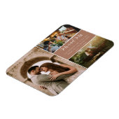 Elegant Mr. und Mrs. Danke, Foto Collage Magnet (Linke Seite)