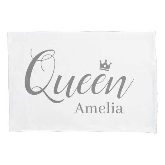 Elegant Mr. und Mrs. | King and Queen Modern Minim Kissenbezug (Vorderseite-Links)