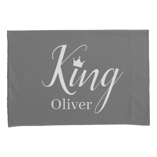 Elegant Mr. und Mrs. | King and Queen Modern Minim Kissenbezug (Vorderseite-Rechts)