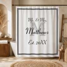 Elegant Mr. und Mrs. Monogram