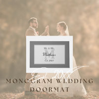 Elegant Mr. und Mrs. Monogram