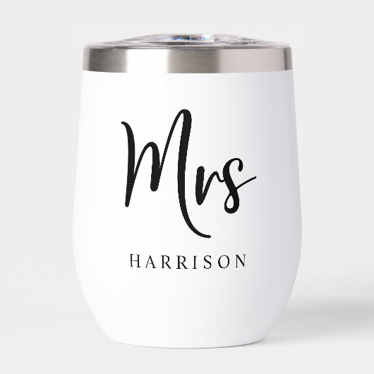 Elegant Mrs. Personalisiert Wedding (Vorderseite)