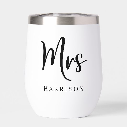 Elegant Mrs. Personalisiert Wedding (Rückseite)