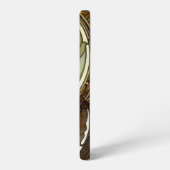 Elegant Mucha Style Porträt einer schönen Frau Samsung Galaxy Hülle (Linke Seite)