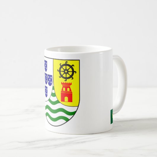 Elegant Mug Featuring India Portuguesa Crest Kaffeetasse (VorderseiteRechts)