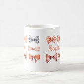 Elegant Mug with Romantic Bows - Personalized Gift Kaffeetasse (Mittel)