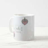 Elegant Mughal Gastgeschenk Hochzeit Kaffee Tasse (Vorderseite Links)