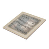 Elegant Music Notes In Blue And Beige Fliese (Seite)