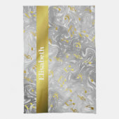 elegant music notes pattern kitchen towel geschirrtuch (Vertikal)