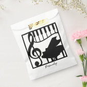 Elegant Music Piano Keyboard Clef Note Stylish Geschenktütchen (Versiegelt)