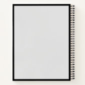 Elegant Music Piano Keyboard Clef Note Stylish Notizblock (Rückseite)