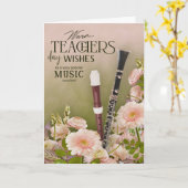 Elegant Music Teacher’s Day Floral Card Karte (Gelbe Blume)