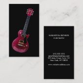 Elegant Musician Visitenkarte (Vorne/Hinten)