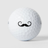 Elegant Mustache Golfball (Vorderseite)