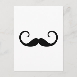 Elegant Mustache Postkarte