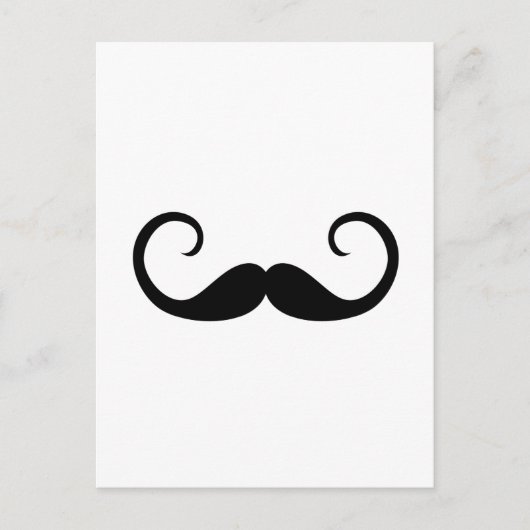 Elegant Mustache Postkarte (Vorderseite)