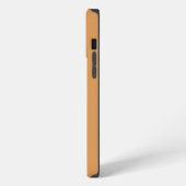 Elegant Mustard Monogram iPhone Hülle (Linke Seite)