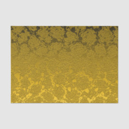 Elegant Mustard Yellow Black Modern Seidenpapier