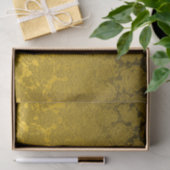 Elegant Mustard Yellow Black Modern Seidenpapier (Geschenk)