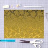Elegant Mustard Yellow Black Modern Seidenpapier (Handwerk)