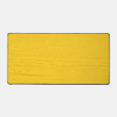 Elegant Mustard Yellow Wood Grain Schreibtischunterlage (Vorderseite)