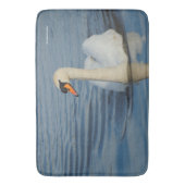 Elegant Mute Swan Waterbird am See Badematte (Vorderseite Vertikal)