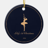 Elegant My First Christmas Personalized ornament (Vorne)