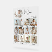 Elegant My First Year Collage Custom Photo Acrylschild (Winkel)