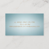 Elegant Mystical Sun Moon Blue Business Card Visitenkarte (Rückseite)