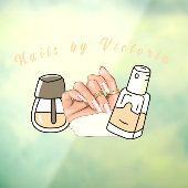 Elegant Nails Showcase Fensterklammer Fensteraufkleber (Blatt 3)